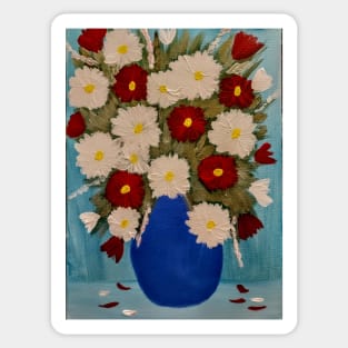 lovely flowers in a vase Sticker